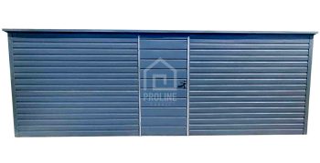 Schowek - Domek Ogrodowy 6x3m - Drzwi - Antracyt - dach spad w tył PLG159